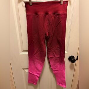 PINK Victorias Secret Active Pink Ombré Leggings Sz M